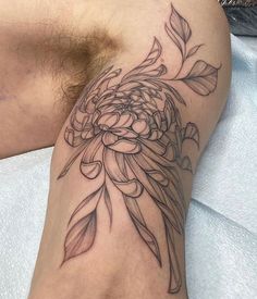 Check tattoos from various tattoo artists around the world, all in one place. Chrysanthemum Tattoos, Ems Tattoos, Botanical Tattoos, Tattooed Lady, Chrysanthemum Tattoo, Tattoo Prices, Tattoo Desings, Floral Tattoo Design, Botanical Tattoo