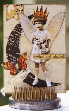 Steampunk Fairy, Pocket Scrapbooking, Steampunk Style, Mixed Feelings, Happy Labor Day, Assemblage Art