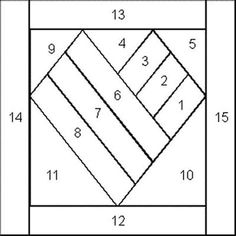 a square with numbers on it and the number one in each corner, as well as two