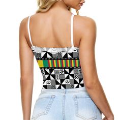 · [Material]: PolyesterThe Adinkra v-neck camisole can be better matched with a suit or a pair of jeans. It is made from Polyester fabric with high elasticity, good wear resistance, and it does not easily wrinkle. Size Chest(cm/in) Waist(cm/in) Length(cm/in) XS 68/26.77 58/22.83 37/14.57 S 72/28.35 62/24.41 39/15.35 M 76/29.92 66/25.98 41/16.14 L 80/31.5 70/27.56 43/16.93 XL 84/33.07 74/29.13 45/17.72 2XL 88/34.65 78/30.71 47/18.5 3XL 92/36.22 82/32.28 49/19.29 4XL 96/37.8 86/33.86 51/20.08 5XL 100/39.37 90/35.43 53/20.87 6XL 104/40.94 94/37.01 55/21.65 Casual Multicolor Tops With Built-in Bra, Casual Stretch Camisole With V-neck, Casual Stretch V-neck Camisole, Casual Multicolor Top With Built-in Bra, Fitted Multicolor Casual Camisole, Training Day, Best Wear, Be Better, V Neck Tee