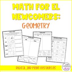 a set of posters with the words math for elweomers