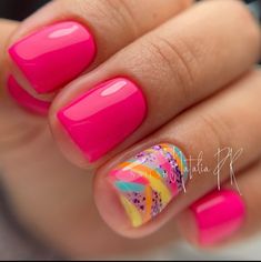 Tort Hello Kitty, Beautiful Summer Nails, Summer Nails 2023, Manicure Gel, Her Nails, Shellac Nails, Nails 2023, Pink Nail