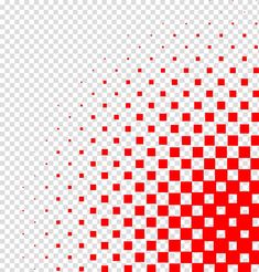 an abstract red and white background with squares on the bottom, as well as dots in the middle