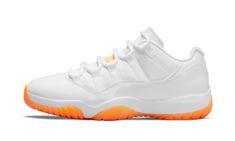 The Women’s Air Jordan 11 Low “Bright Citrus” is a women’s exclusive colorway of Michael Jordan’s eleventh signature shoe that was originally released in 2001. One of the first non-original Air Jordan 11 colorways, the “Bright Citrus,” or just “Citrus” as it was referred to upon its debut, was part of Jordan Brand’s “Retro+” collection that reimagined core classic Jordan styles as “lifestyle” shoes in new materials and colorways designed to be worn away from the basketball court. The minimalist Jordan Xi, Air Jordan 11 Retro Low, Air Jordan 11 Low, Jordan 11 Low, Jordan Model, Retro 11, Nike Air Jordan 11, Jordan 11 Retro Low, Womens Air Jordans