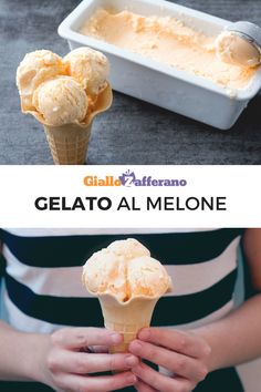 gelato al melone is an italian dessert made with gelatin and ice cream