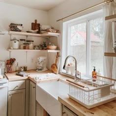 the kitchen is clean and ready for us to use