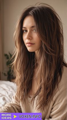 23 Discover the Best Long Shag Haircuts for Every Hair Type Razor Cut Long Hair, Shaggy Long Hair No Bangs, Long Hair Short Layers Choppy, Long Straight Shag Haircut, Brown Shag Haircut, Medium Length Haircut V Shape, Feathered Haircut, Soft Shag, Haircuts For Long Fine Hair