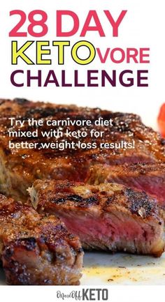 The keto diet is not just a diet, it is a lifestyle change! And the results are astounding. So, unless you’re prepared to follow this plan and you will sucess Keto Carnivore Diet, Keto Carnivore, 28 Day Keto Challenge, Meat Diet, Resep Diet, Carnivore Diet, Ketogenic Diet Meal Plan