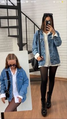 Outfit For Car Show, February Fashion Outfits, Aesthetic Jean Jacket Outfits, University Orientation Outfit, Skirt Rocker Outfit, Bottom Heavy Outfits, Fall Bar Outfits Going Out, Leo Rising Aesthetic Outfits, The Weeknd Outfits Style