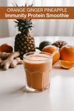 Orange Ginger Pineapple Immunity Smoothie