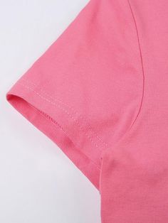 ⚡Buy 2024 Short Sleeve Lettering Embroidered Slim-Fit Crop Top Pink M under $15.00 in Tops&Tees at AnotherChill.com Online. Style: Casual/Street. Fabric Content: Polyester. Fit Type: Slim Fit. Neckline: Crew Neck. Sleeve Length: Short Sleeve. ✓2024 S/S OUTFITS. Check reviews and buy Short Sleeve Lettering Embroidered Slim-Fit Crop Top today. Pink Plain Cotton Tops, Plain Pink Cotton Tops, Fitted Cotton T-shirt In Solid Color, Pink Short Sleeve Crop Top With Text Print, Trendy Pink Cropped Cotton T-shirt, Fitted Pink Cropped T-shirt With Short Sleeves, Pink Cotton Cropped T-shirt For Streetwear, Pink Fitted Cropped T-shirt, Baggy Dresses