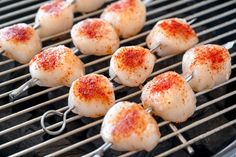 some food is being cooked on a grill