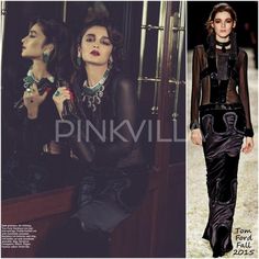 the models are posing for pinkvill's fall / winter 2013 adverts