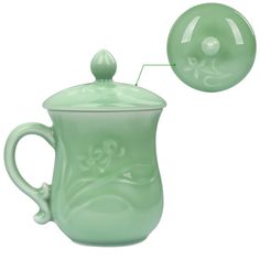 PRICES MAY VARY. Premium Quality: No cheap material or loose production. We have highly strict criteria for the clay we use (pro-grade Kaolin clay), the time and temperature we fire (up to 56 hours at 1320 degrees), the glaze we choose (jade-like celadon glaze), and detailed handcrafts, so this tea mug with lid is totally lead-free and cadmium-free and safe for your brewing of tea, coffee and cocoa. Aesthetic Design: Inspired by nature's tranquility, this ceramic mug with lid is adorned with del Cocoa Aesthetic, Safe Aesthetic, Ceramic Mug With Lid, Tea Cup With Lid, Celadon Glaze, Nice Lips, Cup With Lid, Kaolin Clay, Tea Rituals