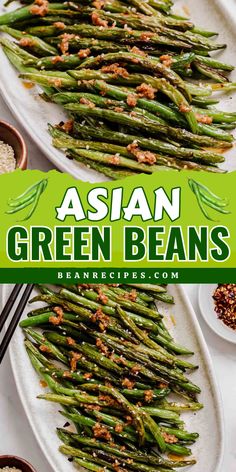 Experience the essence of Asian cuisine with Asian Green Beans! This Whole30 vegan recipe is perfect for simple side dish recipes. Enjoy the authentic flavors of Chinese green beans in this Asian-inspired food. Try it today for a flavorful mealtime and delight your taste buds! Asian Green Bean Recipes, Vegetable Side Dish Recipes, Chinese Green Beans, Asian Green Beans, Vegan Bean, Veggie Recipe, Healthy Beans