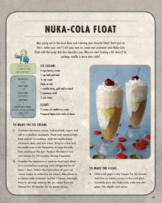 the recipe for an ice cream sundae is shown