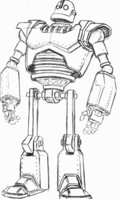 a drawing of a robot from the movie toy story