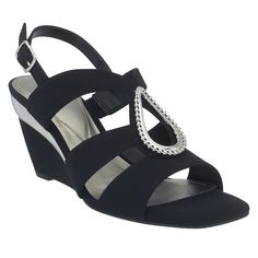 Dive into the playful coolness of silver for Spring/Summer with our Violette wedge! This savvy sandal rocks a triple band upper, jazzed up with a shiny teardrop ornament edged with metal beads. Secure it with an adjustable buckle strap, flaunt the square toeshape, and strut with a bold splash of silver on the wedge – it's a stunner!Feel the love with a fully padded memory foam insole and a flexi outsole, making every step a comfy dance. Whether you're pairing it low-key luxe with a skirt or shor Elegant Adjustable Wedge Sandals, Elegant Silver Wedge Heel Sandals, Silver Wedge Sandals For Summer Evening, Elegant Silver Synthetic Wedge Sandals, Heel Stretch, Spring Sandals, Sandal Platform, Black Wedge Sandals, Boots Fall