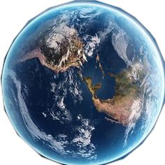 an image of the earth from space showing africa and asia on it's side