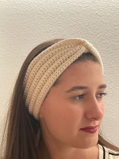 Handmade women's X-Twist headband. Very Soft and Comfortable. One size fits all. Made to Order ships in 1-3 business days. Thanks for checking out our store! Made Of High Quality Acrylic Yarn If you have a different color or pattern you would like please message us and we will see if we can do that for you! Crochet Hairband, Headband Crochet, Handmade Beanies, Crochet Shop, Printed Coasters, Cell Phone Purse, Dog Paw Print, Turban Headbands, Twist Headband