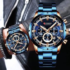 Business Luxuries Men Watches Male Watches, Mens Business, Wristwatch Fashion, Mens Sport Watches, Waterproof Watch, Men's Watches, Black Box, Beautiful Watches, Luxury Watches For Men