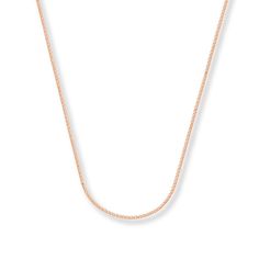 Perfect for layering, this on-trend 14K rose gold wheat chain necklace for her measures 24 inches in length and secures with a lobster clasp. Jewelry Education, Jewelry Advice, Kay Jewelers, Gold Necklace Women, Choker Necklaces, Accessories Jewelry Necklace, Cultured Pearls, Necklace Designs, Gold Chains