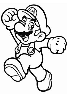 the super mario bros coloring pages