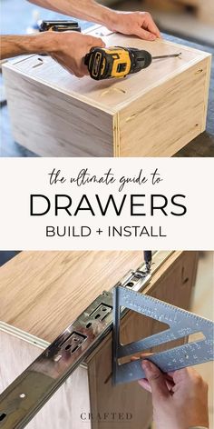 the ultimate guide to drawers build and install