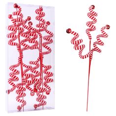 PRICES MAY VARY. SIZE:They are a great size(about17”H) for decorating a tree, placing in a floral arrangement or sticking in some garland. These definitely fit the tis the season to be gaudy them so they will fit nicely in with other Christmas decor. Add Elegance To Christmas Themes Party Decorations: Red berry suitable for decoration Christmas garland, Christmas tree top star and Christmas ornament decorations. DECORATION OCCASIONS: Suitable for home, table, wedding bouquet, party, meeting room Red White Christmas Tree, Peppermint Candy Ornaments, Red And White Christmas Tree, White Christmas Tree Decorations, Candy Cane Decorations, White Christmas Ornaments, Red And White Christmas, Christmas Light Ornament, Christmas Tree Tops