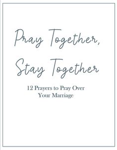 the cover of pray together, stay together