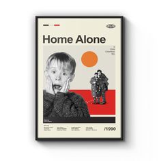 Mid Century Modern Home Alone Movie Poster, Retro Movie Print, Modern Vintage Movie Posters Make your room more colorful and add characters to your space with this simple custom Poster. Made from high-quality paper, our posters are perfect to hang on the wall.  You can easily decorate any space from a party, bedroom, bathroom, kids' room, living room, office, dorm, and more with our print on demand poster. * Professionally printed on museum quality fine art Duo-Matte 230 gsm paper. * Each print is sent ready to frame. Some print sizes you select may vary by -) 1/4 inch. This is because of the frame insert we add so that our prints fill each frame model. * Printed with genuine Canon inks. Bright and intense colors for the design you want, that won't fade over time. * Available in multiple s Home Alone Movie Poster, Home Alone Poster, Movie Posters For Room, Framed Movie Posters, Basement Cinema, Heat Movie, Family Movie Poster, Retro Movie Posters, Romance Movie Poster