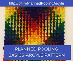 a crochet pattern with the words planned pooling basics - acryle pattern