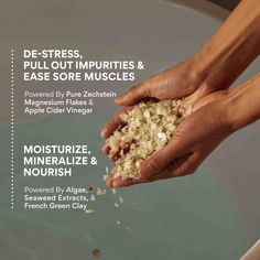 For centuries, baths have been used to heal, restore, and re-center. Turn on the tub, tune into your body, and drop into Serotonin Soak. Uniquely formulated with Magnesium Zechstein Flakes, this powerful bath soak relaxes your mind, boosts your mood, and recalibrates your system. Sold & Shipped by Higher DOSE. Magnesium Bath Salts, Magnesium Sources, Clay Apple, Magnesium Flakes, Magnesium Bath, Magnesium Spray, How To Calm Nerves, Magnesium Chloride, French Green Clay