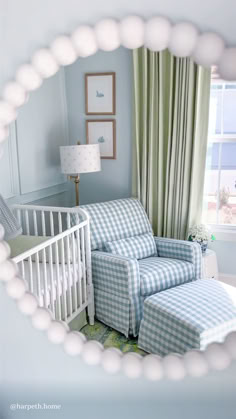 What’s blue, gingham, and looks absolutely darling in @harpeth.home’s nursery? The Crawford Swivel Glider in Blue Gingham, created in an exclusive collaboration with Maisonette. ✨ Shell Nursery, Nursery Seating, Nursery Crafts, Waterfall Skirt, Future Boy, Daily Sketch, Baby Boy Room Nursery, Baby To Sleep, Nursery Theme