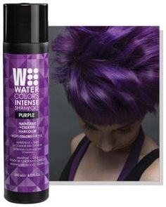 Haircuts Emo, Boxed Hair Color, Saeko Busujima, Purple Hair Dye, Watercolour Hair, Hair Dye Shampoo, Color Depositing Shampoo, American Hairstyles, Hair Diy