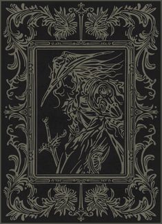 fanart of D from vampire hunter d anime in art nouveau style with filigree and ornaments Vampire Aesthetic Illustration, Vampire Hunter D Tattoo, Gothic Line Art, Vampire Design, Vampire Illustration, Vampire Hunter D, Fancy Art, Vampire Hunter