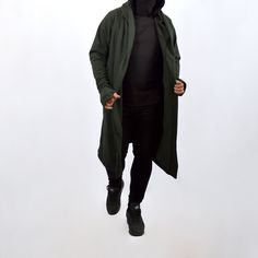 Very cool and comfortable long cardigan. Nice dense fabric makes it cozy. A truly multifunctional hooded cloak made from extremely soft and durable high quality cotton. Special thumb holes in the end of the sleeves. It looks very cool and easily creates a unique look. It goes well with streetwear, gothic, punk, cyberpunk, post-apocalyptic, as easily as it fits in everyday wear. In the options, you can add pockets or change the length by shortening or lengthening this cardigan as you like. We wil Cotton Hooded Long Coat Jacket For Fall, Cotton Hooded Long Coat For Fall, Oversized Cotton Parka Long Coat, Long Cotton Winter Outerwear, Cotton Techwear Hooded Jacket For Fall, Casual Cotton Long Parka, Winter Long Coat Hooded Cotton Jacket, Winter Cotton Hooded Long Coat, Winter Cotton Hooded Long Jacket