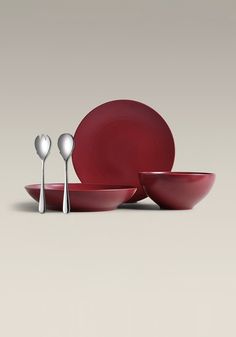 plum-polished-steel The Entertainer, Fork And Spoon, Serving Fork, Forks And Spoons, Serving Platter, Serving Platters, Serving Bowls, Plum, Bowl