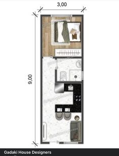 the floor plan for a small apartment