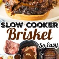 the slow cooker brisket is so easy to make