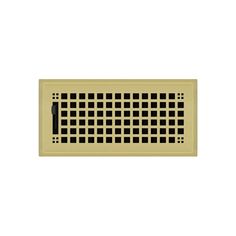 an image of a yellow air vent cover on a white background with black squares in the center