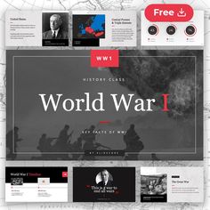 All the key moments about the First World War WW1 in one presentation template. Download Free for Google Slides and PowerPoint (PPT). History Google Slides, Powerpoint First Slide Design, History Powerpoint Templates, Power Point Design Free, Powerpoint Templates Free Download, History Powerpoint, Ppt Template Free Download, Free Powerpoint Templates Download