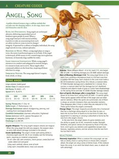 an angel song is shown in the upper right corner of this brochure, which includes