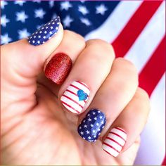 Nails File, Usa Nails, Fourth Of July Nails, Stripped Nails, 4th Of July Nails, July Nails, Nail Forms, Short Nail Designs, Clean Nails