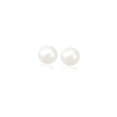 Buy LOVCIA Luxury 14K Yellow Gold Round Freshwater Pearl Stud Earrings (5mm) Pearl Types, Shop Engagement Rings, Freshwater Cultured Pearls, Fine Earrings, Pearl Stud Earrings, Fine Jewellery Earrings, Pearl Size, Pearl Studs, Gold Pearl