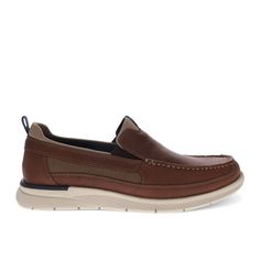 The timeless design of these Dockers men’s boat shoes makes them an easy choice for any day, from Monday morning meetings to Saturday nights on the lake. Made with genuine leather uppers and a lightweight, flexible outsole these men’s shoes were built for long-lasting comfort and style. Plus, these slip-on shoes come complete with a range of comfort features such as Dockers Supreme Comfort massaging footbed with moisture-wicking sock cover and microfiber counter linings to keep your feet cool an Leather Plain Toe Loafers For Outdoor, Leather Cushioned Boat Shoes, Leather Plain Toe Outdoor Loafers, Brown Leather Loafers For Boating, Leather Slip-on Boat Shoes With Leather Sole, Flat Leather Sole Boat Shoes Slip-on, Leather Slip-on Moccasins For Boating, Leather Cushioned Slip-on Boat Shoes, Leather Slip-on Boat Shoes With Cushioned Footbed