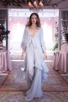 LoveShackFancy Spring 2025 Ready-to-Wear Collection | Vogue Chiffon White Dress, 2025 Fashion Trends, Spring 2025, Chiffon Maxi, Print Trends, Chiffon Maxi Dress, Fashion Runway