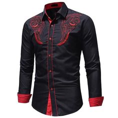 ESTILO FASHION E DESCOLADO  Para você que gosta se vestir bem! Embroidery Shirt Men, Male Shirt, Fashion Male, Embroidery Cotton, Tuxedo Shirts, 2018 Fashion, Tuxedo For Men, Hawaiian Dress, Men Shirt