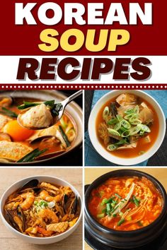 the korean soup recipes are ready to be eaten