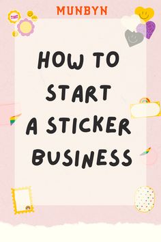 sticker business Sticker Business Packaging, Start A Sticker Business, Small Sticker Business, Logo Ideas Aesthetic, Sticker For Business, Business Office Ideas, Unique Small Business Ideas, Small Business Ideas Products, Business Logo Ideas